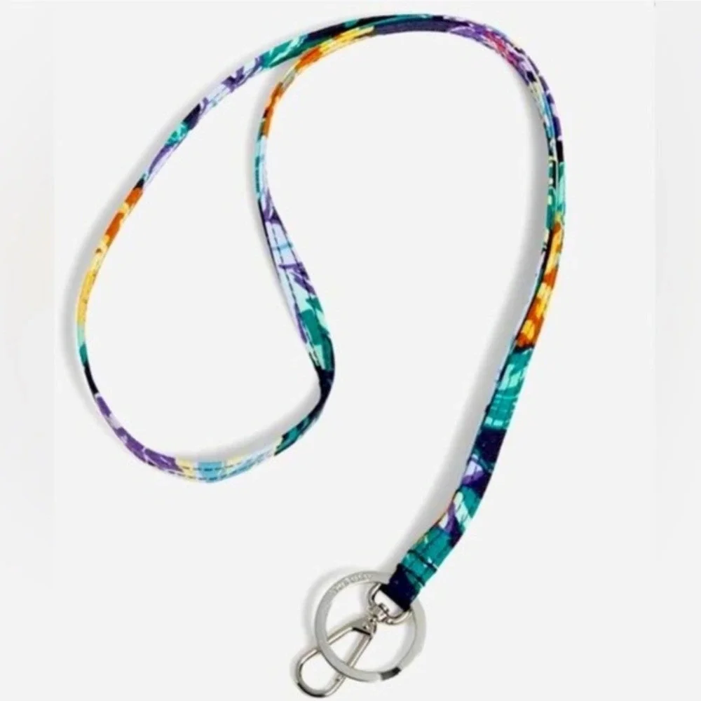 Vera Bradley Happy Blooms Breakaway Lanyard Floral Neck Strap 12476-V46 NEW